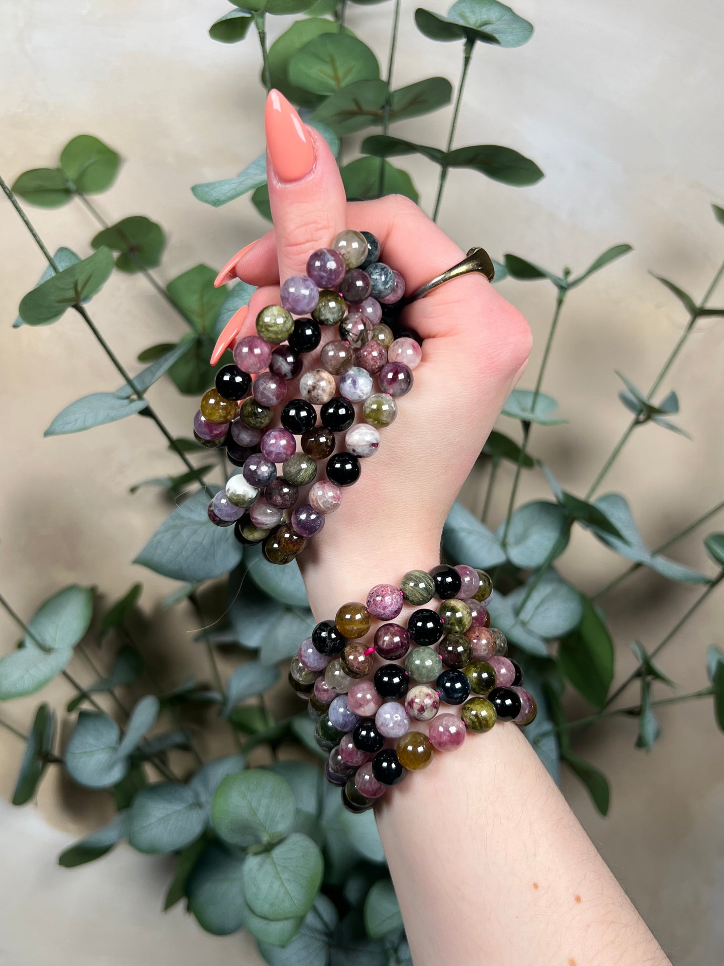 Watermelon Tourmaline Bracelets